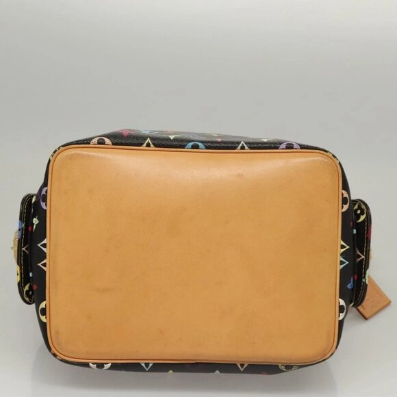LOUIS VUITTON Monogram Multicolor Petit Noe Bag Black M42230 LV Auth PP401A - Picture 7 of 16
